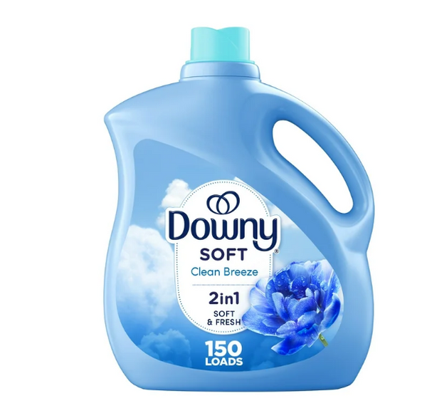 Downy Liquid Fabric Softener, Clean Breeze Scent, 111 fl oz, 150 Loads