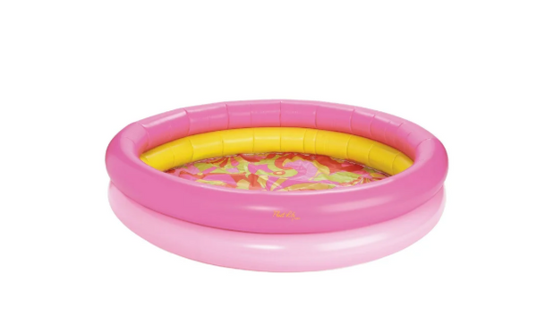 Float Life by Funboy Inflatable Round 2-Ring Pool, Retro Swirl, 65'', Swimming Pool, Kids 6+ & Adult