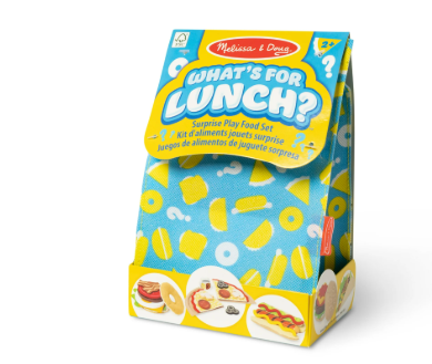 Melissa & Doug What’s for Lunch? Surprise Meal Playfood Set for Toddlers3+ -FSC-Certified Materials