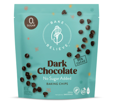 Bake Believe ,Keto-Friendly, Dark Chocolate Chips, 9 oz