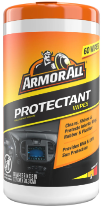 Armor All Car Interior Protectant Car Cleaning Wipes, 60 Count