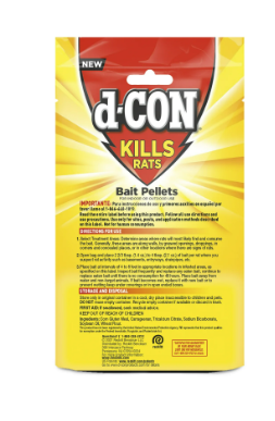d-Con Rat Killer Bait Pellets, 8 oz