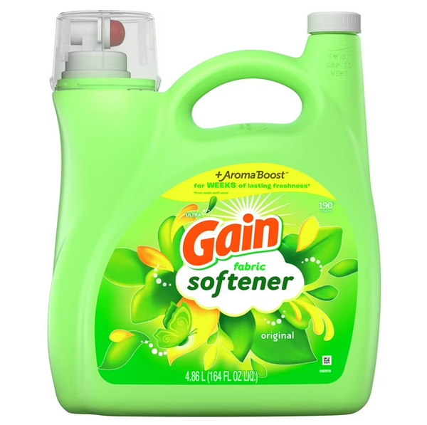 Gain Fabric Softener, Original Scent, 190 Loads 164 fl oz