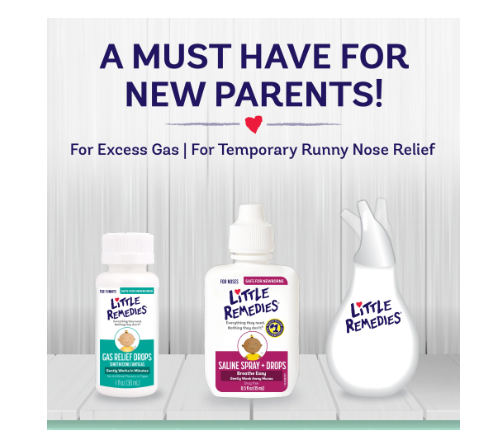 Little Remedies New Baby Essentials Kit, 6 Piece Kit for Baby's Nose and Tummy, Infant Relief