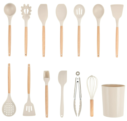 Mainstays 14pcs Cooking Utensil Set with Caddy