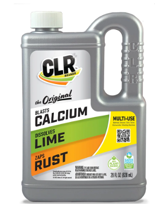 CLR Calcium Lime and Rust Remover, Multi-Use Household Cleaner, EPA Safer Choice, 28 oz