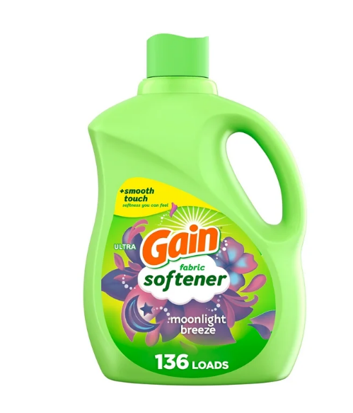Gain Laundry Liquid Fabric Softener, Moonlight Breeze Scent, 100 fl oz, 136 Loads