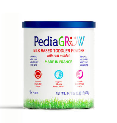 Pedia GROW Toddler Nutritional Milk Formula, Made in France, Grass-Fed Milk with DHA & Iron, Non-GMO, Clean Label Certified - 14.1 oz