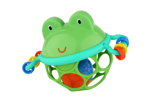 Oball Easy Grasp Jingle & Shake Pal BPA-Free Infant Toy Rattle, Green, Unisex, Ages 0 Months +