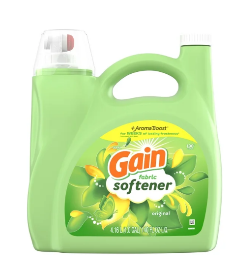 Gain Liquid Laundry Fabric Softener and Conditioner, Original Scent, 140 fl oz, 190 Loads