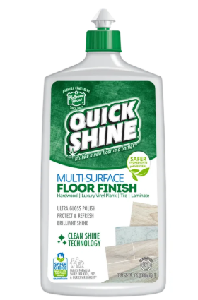 Quick Shine Multi-Surface Floor Finish, Pfas-Free Formula, All Purpose Household Floor Polish, 27 oz
